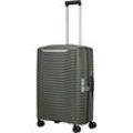 Hartschalen-Trolley SAMSONITE "UPSCAPE 68", Gr. B/H/T: 47cm x 68cm x 28cm 75 l, grün (climbing ivy), Polypropylen, gestreift, modisch, Koffer, Trolley, Reisegepäck Reisekoffer Hartschalenkoffer TSA-Zahlenschloss