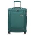 Weichgepäck-Trolley SAMSONITE "D'LITE", Gr. B/H/T: 40cm x 55cm x 22cm, blau (northern blau), Nylon, Strukturmuster, klassisch, Koffer, Hartschalen-Koffer Reisekoffer TSA-Zahlenschloss im klassischen Design