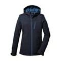 Softshelljacke KILLTEC "KOS 89 WMN SFTSHLL JCKT", Damen, Gr. 40, blau (navy), Oberstoff: Oberseite: 100% Polyester (recycelt), Rückseite: 100% Polyester (recycelt), Futter: 100% Polyester (recycelt), sportlich, Jacken, Damen Softshelljacke: Wind-u wasserdicht, atmungsaktiv