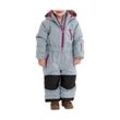 Skianzug KILLTEC "KW 102 MNS ONPC", Kinder, Gr. 110/116, blau (stahlblau), Oberstoff: 100% Polyester, Futter: 100% Polyester, Wattierung: 100% Polyester, sportlich, Sportanzüge, Skioverall: wind-u wasserdicht, Fleecefutter, verlängerbar