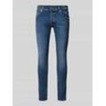 Slim Fit Jeans mit Label-Patch Modell 'GLENN'