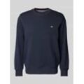 Regular Fit Sweatshirt mit Label-Stitching Modell 'SHIELD'