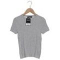 bershka Damen T-Shirt, grau, Gr. 36