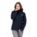 Winterjacke DEPROC ACTIVE "MONTREAL WOMEN", Damen, Gr. 36 (S), blau (schwarz navy), 96% Polyester; 4% Elastan mit TPU Membrane, sportlich, Langarm Windstopperbündchen mit verstellbarem Klettverschluss,mit Schneefang,mit Daumenlöchern, Jacken, auch in Großen Größen erhältlich