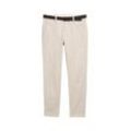 TOM TAILOR Herren Travis Slim Chino mit Gürtel, beige, Uni, Gr. 32/36