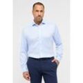 Langarmhemd ETERNA "COMFORT FIT", Herren, Gr. 42, Normalgrößen, blau (hellblau), 40% cotton, 4% Elasthan, 56% Lyocell, normal, Langarm Manschette, Hemden, EASY IRON (bügelleicht)