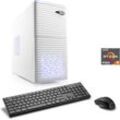 CSL Gaming-PC "Sprint V28812", weiß, Microsoft Windows 11 Home (64 Bit), 8 GB RAM 500 GB SSD, Computer