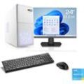 CSL PC-Komplettsystem "Speed V21811", F (A-G), weiß, Microsoft Windows 11 Home (64 Bit), 8 GB RAM 500 GB SSD, Computer-Komplettsysteme