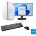 CSL PC-Komplettsystem "Speed V25813", F (A-G), weiß, Microsoft Windows 11 Home (64 Bit), 8 GB RAM 500 GB SSD, Computer-Komplettsysteme