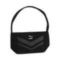 Handtasche PUMA "Classics Kleine Handtasche Damen", Damen, Gr. B/H/T: 32cm x 13cm x 5cm OneSize, schwarz, Polyester, Taschen