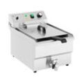 Elektro-Fritteuse - 10 l - 3000 W - Ablasshahn - Royal Catering RCPSF 13ETH