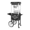 Popcornmaschine mit Wagen - 1600 W - 5 kg/h - Retro-Design - schwarz - Royal Catering RCPW.16.2