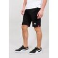 Sweatshorts ALPHA INDUSTRIES "Alpha Industries Men - Shorts Big Letters Short", Herren, Gr. XL, Normalgrößen, schwarz, Obermaterial: 80% Baumwolle, 20% Polyester, Hosen