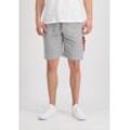 Shorts ALPHA INDUSTRIES "Alpha Industries Men - Shorts X-Fit Cargo Short", Herren, Gr. 4 XL, Normalgrößen, grau (grau heather), Obermaterial: 80% Baumwolle, 20% Polyester, Hosen