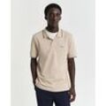 Poloshirt GANT "TIPPING SS PIQUE POLO", Herren, Gr. 4XL, beige (dry sand), Jersey, Obermaterial: 100% Baumwolle, casual, Kurzarm, Shirts