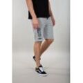 Sweatshorts ALPHA INDUSTRIES "Alpha Industries Men - Shorts Basic Short AI", Herren, Gr. M, Normalgrößen, grau (grau heather), Obermaterial: 80% Baumwolle, 20% Polyester, Hosen