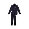 Trainingsanzug PUMA "ESS SWEAT SUIT TR", Herren, Gr. S, blau (new navy), Sweatware, Obermaterial: 68% Baumwolle, 32% Polyester, unifarben, sportlich, regular fit, Sportanzüge, Bequemer Casual Jogginganzug