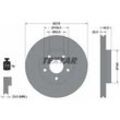 TEXTAR Bremsscheibe PRO+ vorne rechts links innenbelüftet 278mm für MAZDA (CHANGAN) FORD VOLVO 7M511125FA AV611125BB AV611125BA 92141205