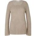 Rundhals-Pullover Anna Aura beige, 54