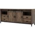 Sideboard OMG DESIGN "Stanley", braun (espresso), B:220cm H:95cm T:45cm, Spanplatte, Sideboards, in zwei Breiten, mit viel Stauraum