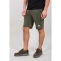 Sweatshorts ALPHA INDUSTRIES "Alpha Industries Men - Shorts Big Letters Short", Herren, Gr. XL, Normalgrößen, grün (schwarz olive), Obermaterial: 80% Baumwolle, 20% Polyester, Hosen