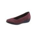 Ballerina CLASSIC, Damen, Gr. 37, rot (bordeaux), Nubukleder, feminin, Schuhe