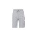 Sweatshorts ALPHA INDUSTRIES "Alpha Industries Men - Shorts AI Sweat Short", Herren, Gr. L, Normalgrößen, grau (grau heather), Obermaterial: 80% Baumwolle, 20% Polyester, Hosen