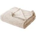 Kuscheldecke KAWERI 150 x 200 cm Beige