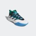 Basketballschuh ADIDAS PERFORMANCE "DAME CERTIFIED 3", Gr. 39, cloud weiß, collegiate grün, blau burst, Synthetik, Textil, sportlich, Schuhe