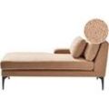 Chaiselongue Bouclé sandbeige rechtsseitig EWRON