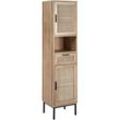 Badezimmerschrank ROSELL 40 cm 36 cm 165 cm Hellbraun