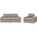 Sofa Set taupe 4-Sitzer ALLA