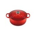 LE CREUSET Bräter Rund 26cm Kirschrot SIGNATURE