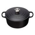 LE CREUSET Bräter Rund 28cm Schwarz SIGNATURE