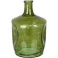 Blumenvase KERALA Glas 35 cm Olivgrün