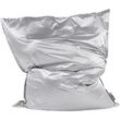 Sitzsack 600 L FUZZY 180 cm 230 cm Silber