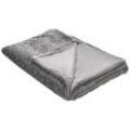 Kuscheldecke ALAZEYA 150 x 200 cm Grau