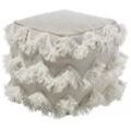 Pouf NASHIK Beige 45 cm 44 cm