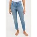 Straight-Jeans ANGELS "ORNELLA", Damen, Gr. 42, N-Gr, blau (light blau used), Denim/Jeans, Obermaterial: 89% Baumwolle, 8% Polyester, 3% Elasthan, casual, Jeans