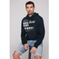 Kapuzensweatshirt CAMP DAVID, Herren, Gr. XL, blau (blau navy), Sweatware, Obermaterial: 100% Baumwolle, Langarm, Sweatshirts, mit kontrastreichem Print