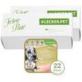 22 x 150 g Lecker.Pet® Paula's Feine Paté Reich an Huhn Hundefutter Nassfutter Vollnahrung