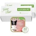 22 x 150 g Lecker.Pet® Luna's Feine Paté Reich an Pute Hundefutter Nassfutter Vollnahrung