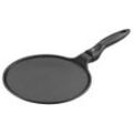 WMF Crepespfanne Devil , Schwarz , Metall , rund , antihaftbeschichtet, ergonomischer Griff, PFOA-frei , Kochen, Pfannen, Crepespfannen