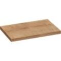 Voleo Waschtisch-Abdeckplatte Lara , Eiche , Holzwerkstoff , eckig , 50.5x3.8x80.4 cm , Made in Germany , Badezimmer, Badezimmerschränke,