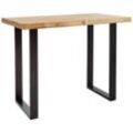 Landscape Bartisch , Schwarz, Eiche , Holz , Wildeiche , massiv , rechteckig , U-Form , 80x105x140 cm , Esszimmer, Tische, Stehtische