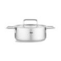 Fissler Bratentopf Pure , Silber , Metall , 2,4 L , Made in Germany , breiter Schüttrand , Kochen, Töpfe, Bräter