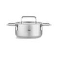 Fissler Kochtopf Pure , Silber , Metall , 1,9 L , Made in Germany , breiter Schüttrand , Kochen, Töpfe, Kochtöpfe