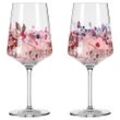 Ritzenhoff Spritzerglas Sommersonett , Lila, Rot, Pink , Glas , 2-teilig , 544 ml , Fsc, Made in Germany , Essen & Trinken, Gläser, Weingläser,