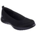 Ballerina SKECHERS "ON-THE-GO FLEX-SIENA", Damen, Gr. 35, schwarz (schwarz, uni), Textil, sportlich, Schuhe, Slipper, Schlupfschuh, Slip-On Sneaker mit bequemem Elastikeinfass