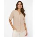 Brax Damen Bluse Style VERI almond, Beige, Gr. 34